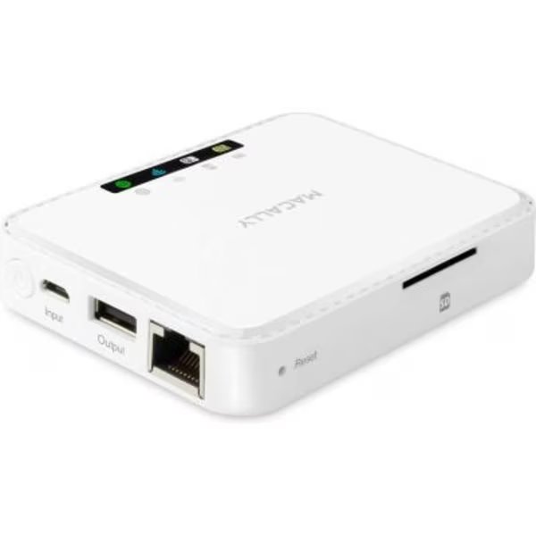 Macally Media Hub and Travel Router, Securityman, Mfr#: WIFISD2